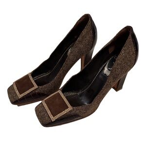 RENÉ CAOVILLA
Printed Crystal Embellishments Pumps